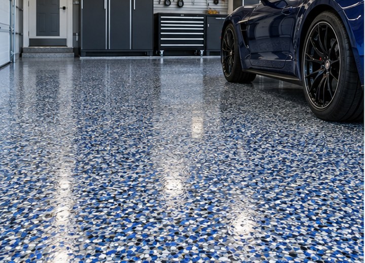 Dense and practical — visual example for Full-flake vs. metallic epoxy: which finish fits your space?