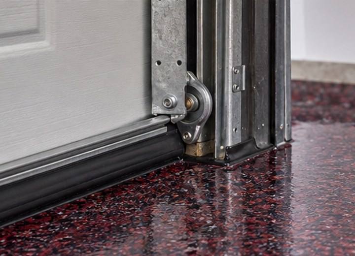 How does the door meet the floor? — visual example for Garage door thresholds: a small detail that changes the finished floor
