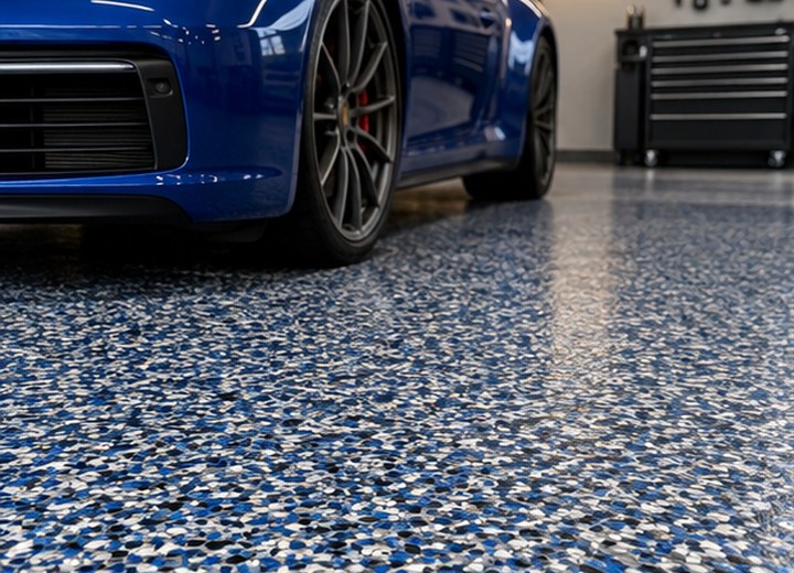 Bright neutral — visual example for Garage floor colour ideas that work with real life