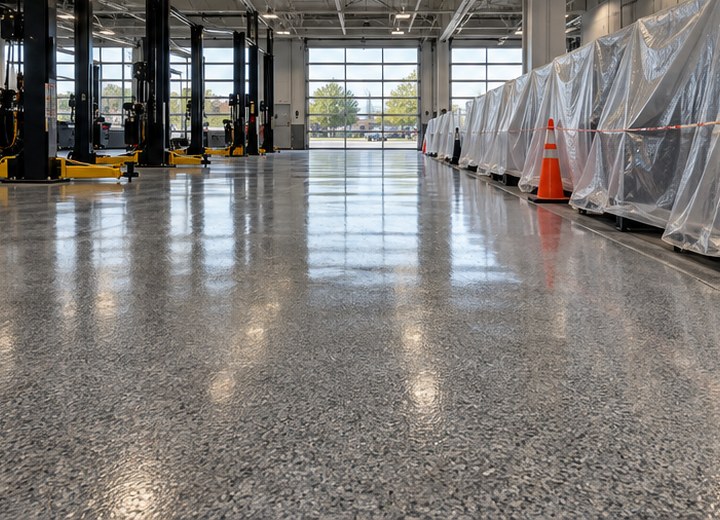 Phasing and timing — visual example for What does a garage floor cost in Windsor–Essex?