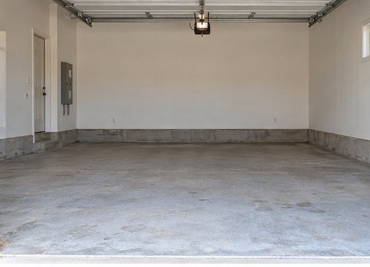 Clear the floor and walls — visual example for How to prepare your garage for a coating project