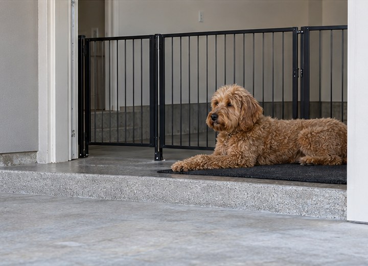 Plan for people and pets — visual example for How to prepare your garage for a coating project