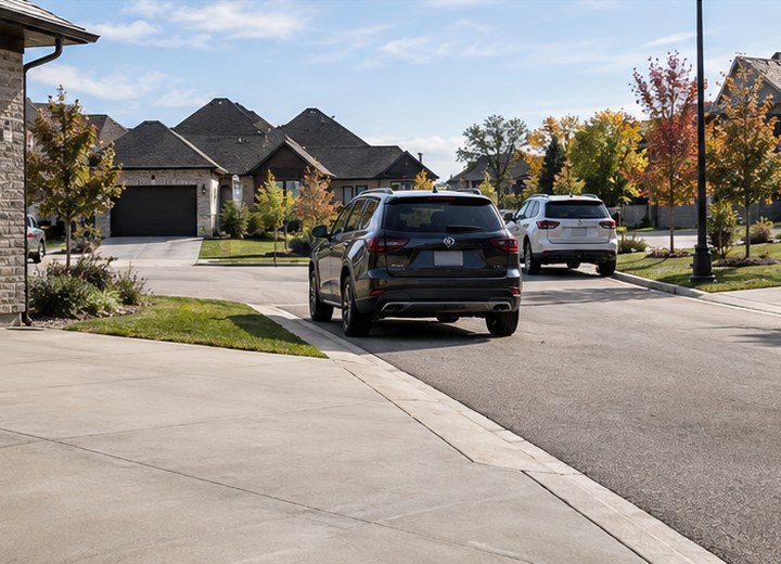 Arrange alternate parking — visual example for How to prepare your garage for a coating project