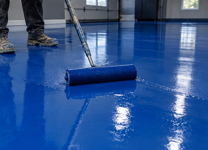 Build the system — visual example for Professional epoxy installation: start to finish